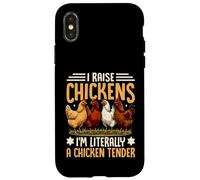 Carcasa para iPhone X/XS Yo crío Pollos, Soy Literalmente un Pollo tierno y Divertido Juego de Palabras