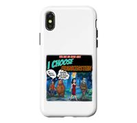Carcasa para iPhone X/XS Yo elijo Frankenstein Funny Novelty Man or Bear