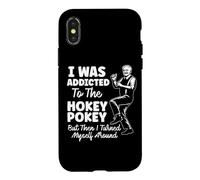 Carcasa para iPhone X/XS Yo era Adicto a la Broma de Juego de Palabras de papá Divertido de Hokey Pokey
