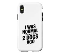 Carcasa para iPhone X/XS Yo era Normal Hace 2 Perros