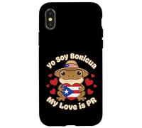 Carcasa para iPhone X/XS Yo Soy Boricua Mi Amor es PR Rana Coquí Puerto Rico