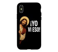 Carcasa para iPhone X/XS Yo Vi Eso Jesús Divertido Cristiano Español Humor Cristianos