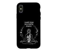 Carcasa para iPhone X/XS Yoga Trabajador de la Luz Sanador de energía Espiritual Meditador Chakra