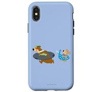 Carcasa para iPhone X/XS Yogi Bear Yogi and Boo Boo Going Swimming