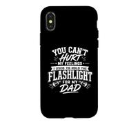 Carcasa para iPhone X/XS You Can't Hurt My Feelings Dad Mecánico Linterna Humor Gag