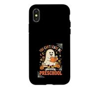 Carcasa para iPhone X/XS You Cant Scare Me I Teach Preescolar Halloween Ghost