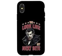 Carcasa para iPhone X/XS You Look Like My Next Bite Vampire Flirt Party -