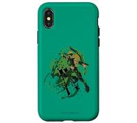 Carcasa para iPhone X/XS Young Justice Artemis Splatter Art with Icon