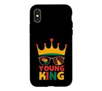 Carcasa para iPhone X/XS Young King African American Black History Juneteenth