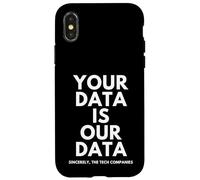 Carcasa para iPhone X/XS Your Data Is Our Data INFOSEC Tech Company Security Breach