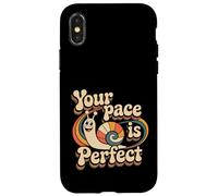 Carcasa para iPhone X/XS Your Pace Is Fomentar el Progreso rápido |-