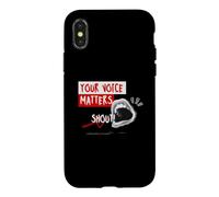 Carcasa para iPhone X/XS Your Voice Matters, Graphic Saying