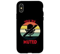 Carcasa para iPhone X/XS You'Re Silted Audio Micrófono Divertido reuniones virtuales