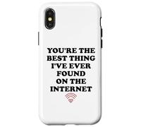 Carcasa para iPhone X/XS Youre The Best Thing Ive Ever Found on Internet Husband Wife