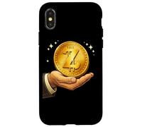 Carcasa para iPhone X/XS Z Coin Crypto Crypto Design Camiseta para el Amor de la Moneda Digital