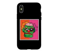 Carcasa para iPhone X/XS Zombie Face Cerebro Halloween Truco o Trato Aterrador Divertido