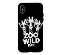 Carcasa para iPhone X/XS Zoo Wild Dad Safari Vida Silvestre Familia Animal Viaje a Juego