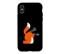 Carcasa para iPhone X/XS Zorro Escondido en mi Bolsillo