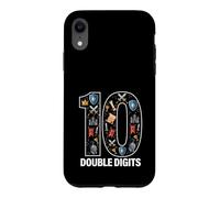 Carcasa para iPhone XR 10 Caballeros y Castillo Cumpleaños Doble Dígitos
