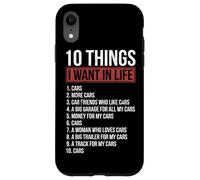 Carcasa para iPhone XR 10 Cosas Que Quiero en la Vida Coches Garaje Amante de los Coches