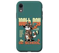Carcasa para iPhone XR 100th Day of School Teachers Kids Child Happy 100 Days Cat