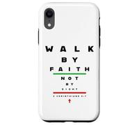 Carcasa para iPhone XR 2 Corinthians 5:7 - Walk by Faith Not by Sight Vision Chart