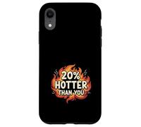 Carcasa para iPhone XR 20% Hotter Than You Llamas Divertido Sarcástico
