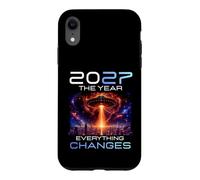 Carcasa para iPhone XR 2027 The Year Everything Changes First Contact Alien UFO