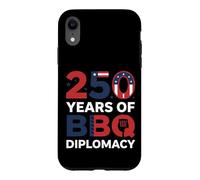 Carcasa para iPhone XR 250 Years of BBQ Diplomacy Funny 4th of July Anniversary