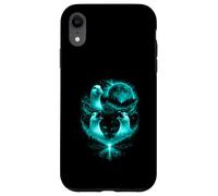 Carcasa para iPhone XR 3 Graciosos Hombres Aullando Gansos tontos en la Luna Llena Azul Hielo