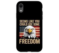Carcasa para iPhone XR 4th of July US Flag Eagle You Could Use Some Freedom Meme