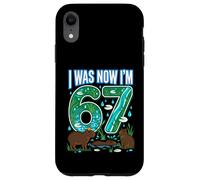 Carcasa para iPhone XR 67 cumpleaños I Was 66 Now I'm 67 Capybara Funny Cute