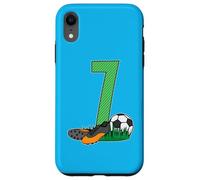 Carcasa para iPhone XR 7. Cumpleaños Fútbol Jugador De Fútbol 7 Años GOL Deportes