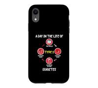 Carcasa para iPhone XR A Day In The Life of Type 1 Diabetes Awareness Diabetic Gift
