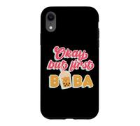 Carcasa para iPhone XR A Juego Boba Tea Love Okay But First Boba