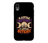 Carcasa para iPhone XR A Little Witchy Moon Gothic Bitchy Retro Goth Mujeres Niñas