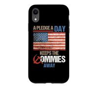 Carcasa para iPhone XR A Pledge A Day Keeps The Commies Away American Flag America