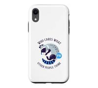 Carcasa para iPhone XR A quién le Importa lo Que piensen los demás (gráfico de Mapache)