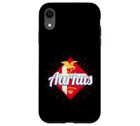 Carcasa para iPhone XR Aarhus Ciudad Dinamarca Gaviota Vintage Bandera Recuerdo