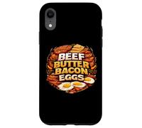 Carcasa para iPhone XR Abanico cetogénico cetogénico de la Dieta del carnívoro de los Huevos de Tocino de Mantequilla de