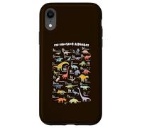 Carcasa para iPhone XR ABC Dino Identificación A-Z Tipos De Dinosaurios Alfabeto Niños