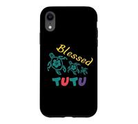 Carcasa para iPhone XR Abuela tutú Hawaiana bendita con Tortugas Marinas de Honu