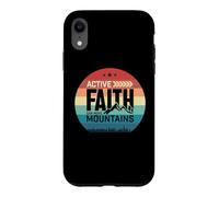 Carcasa para iPhone XR Active Faith Can Move Mountains Christian Men Women Kids