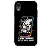 Carcasa para iPhone XR Adicto a Las Redes sociales se desconectó una Vez Que el teléfono Humor Meme