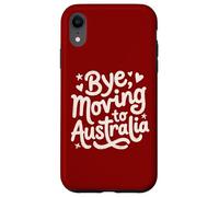 Carcasa para iPhone XR Adiós, Mudarse a Australia