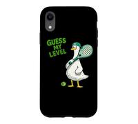 Carcasa para iPhone XR Adivina Mi Nivel Adivina Mi Nivel De Pádel Pato Gracioso del