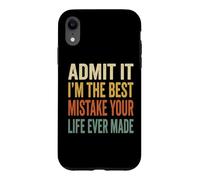 Carcasa para iPhone XR Admit It Im The Best Mistake Funny Retro Parejas Cita