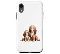 Carcasa para iPhone XR Adorable Cocker Spaniel Mamá y Cachorro Perros