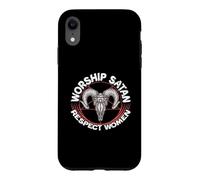 Carcasa para iPhone XR Adoración Satanás Respeto Mujeres Feminista Satanista Satánico