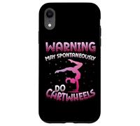 Carcasa para iPhone XR Advertencia Puede Hacer Espontáneamente Cartwheels Gimnasia Gimnasta